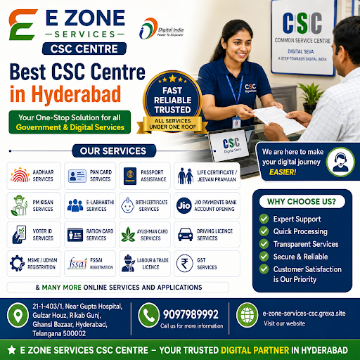 Looking for a Common Service Centre near me in Hyderabad?