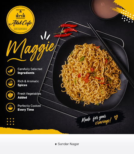 Aksh Cafe serves delicious Maggie alongside a variety of favorites like pizza, chicken lollipop,… post image