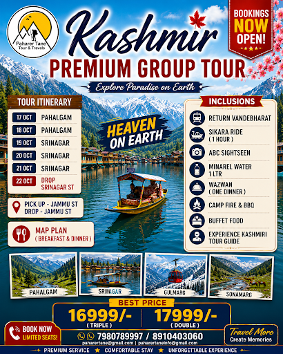 🏔️ KASHMIR PREMIUM GROUP TOUR 2026 post image