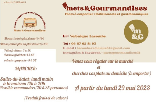 Mets&Gourmandises(plats à emporter)