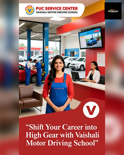 Get instant PUC certificate and comprehensive car insurance quote at Vaishali Motor Driving Schoo… post image