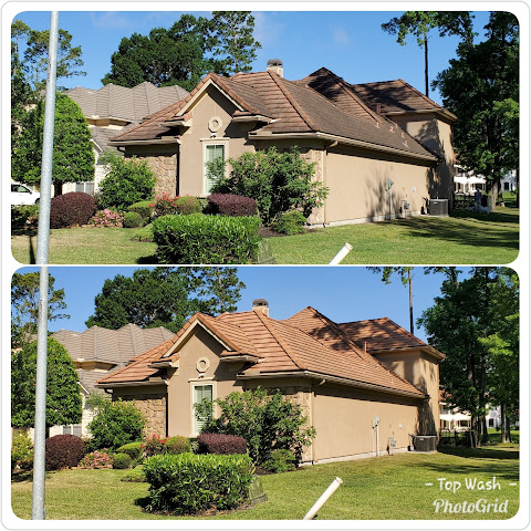 View of Top Wash Roof & Exterior Cleaning in Houston - Best Pressure Washing Service near me.