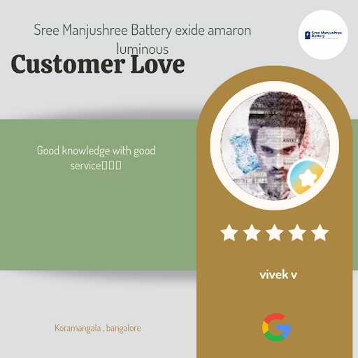 Vivek V from Bengaluru raves about his exceptional experience at Sree Manjushree Battery exide am… post image