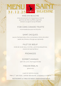 Menu Hotel Des Vosges Klingenthal Page 1