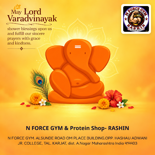 Discover strength and dedication at N FORCE GYM & Protein Shop-RASHIN, near Lord Vardvinayak. Cel… post image
