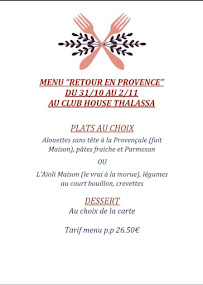 Menu Club House Thalassa Page 8
