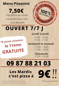 Menu One Pizz' Pineuilh Page 2