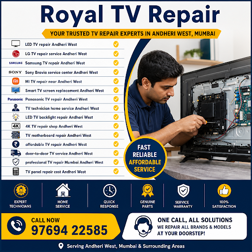 Experiencing issues with your television? Royal TV Repair is your go-to solution in Mumbai. We of…