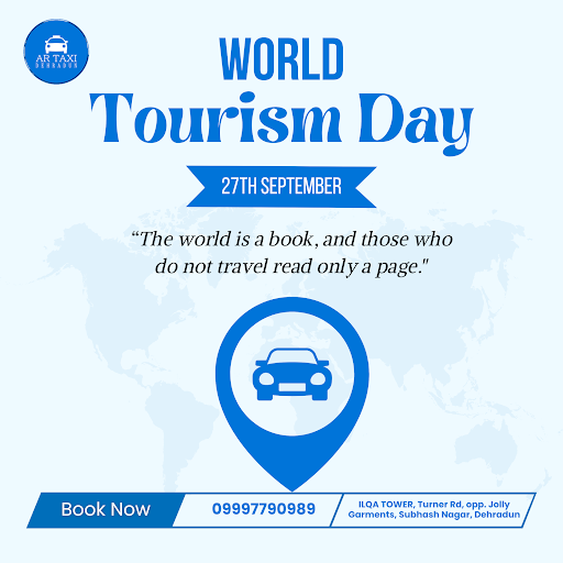 Happy World Tourism Day! Explore Dehradun in comfort with AR TAXI, your trusted cab booking servi… post image