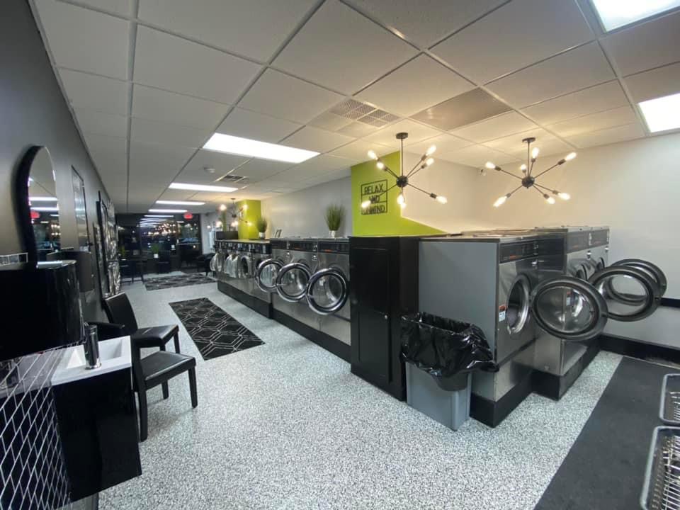 Self-service laundry at Dirty Threads Laundromat, Madison, WI