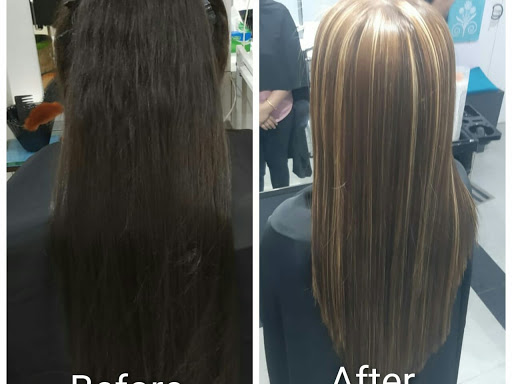 Hair make over 🔵 Smoothening ,🔵 prehighlights 🔵 highlights 🔵 Keratin treatment 🔵