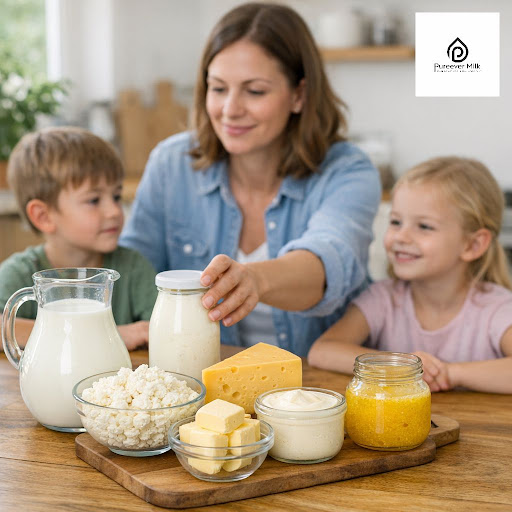 Healthy dairy choices start at home, and what you serve in every glass and spoonful truly matters…