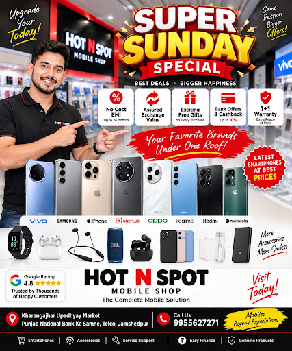 📱 HOT N SPOT Mobile Store – Jamshedpur का भरोसेमंद Mobile Store! 🔥 post image