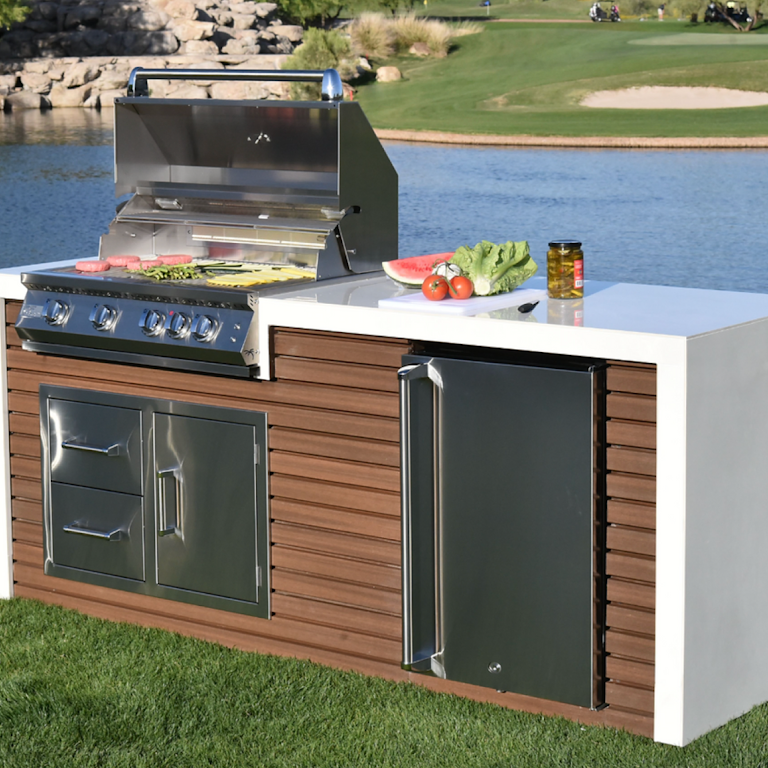 Outdoor Kitchen BBQ Island Kits