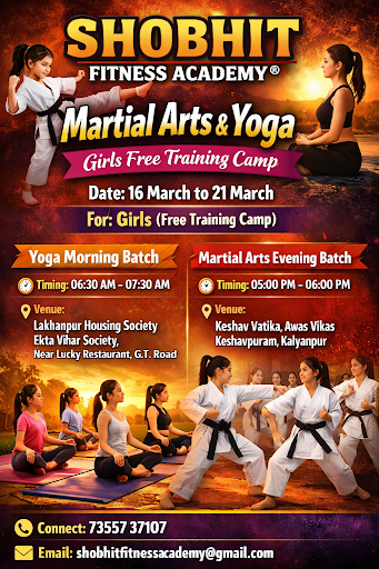 Date 16th March to 21 March for Girls Free Training Camp