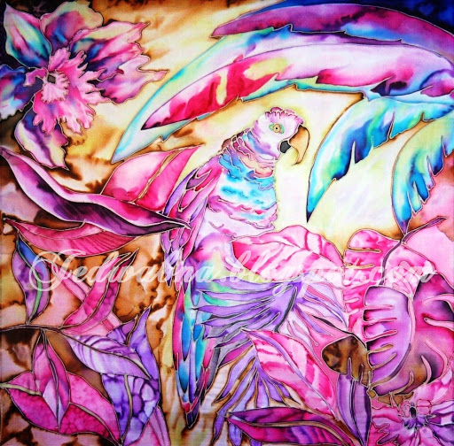 SILK by Joanna Kędziora, jedwab malowany