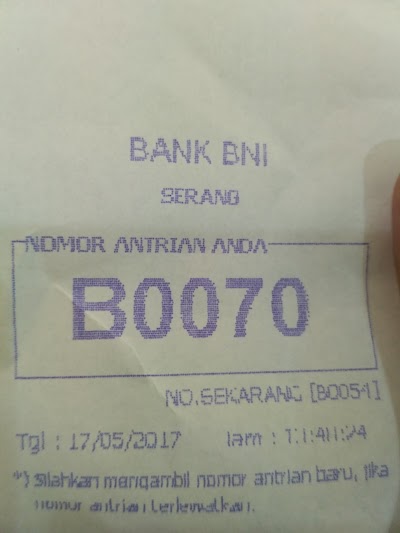 Photos of Bank BNI KCU Serang