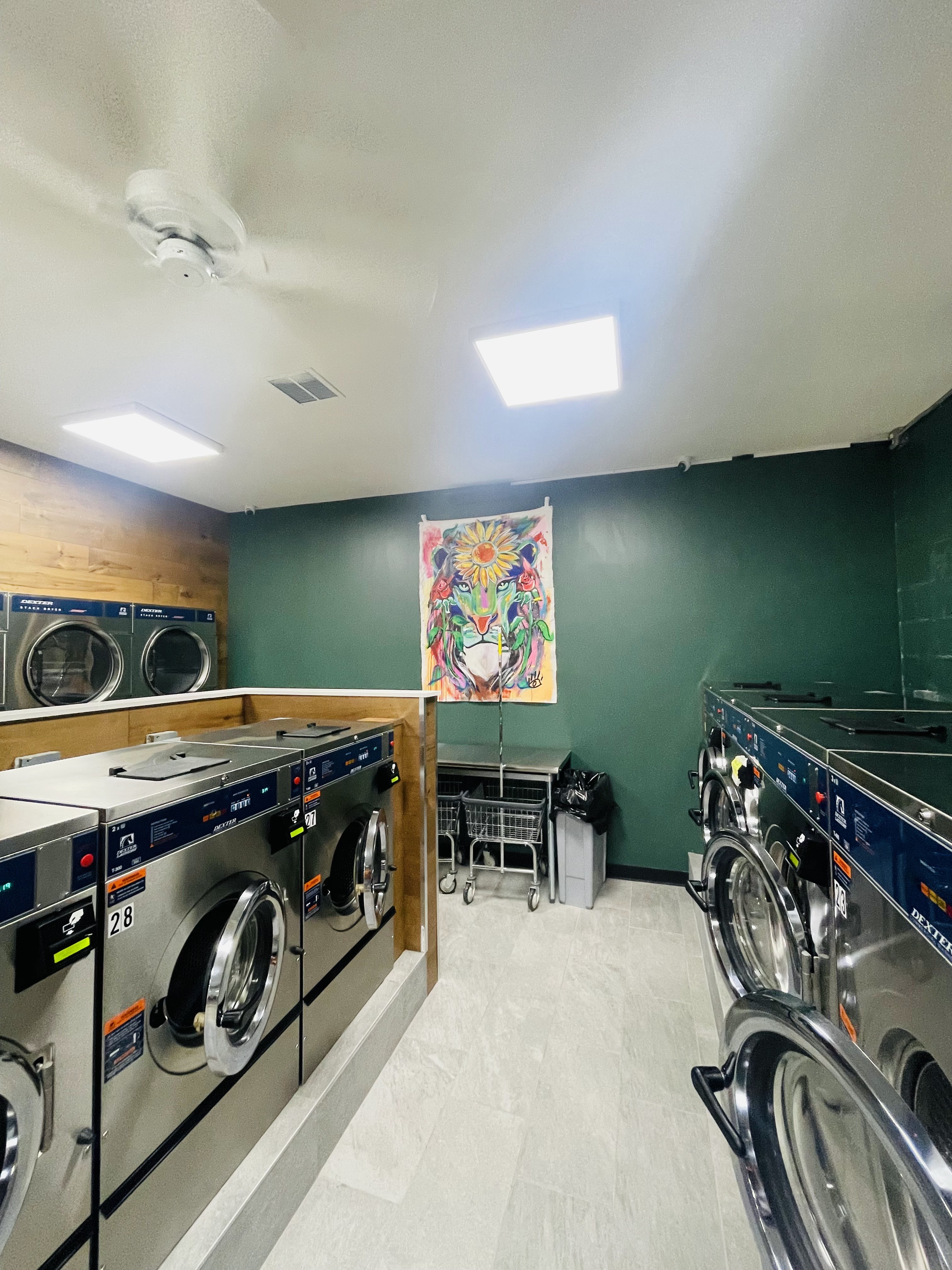 The Perfect Laundromat facility with washing machines in Brooklyn
