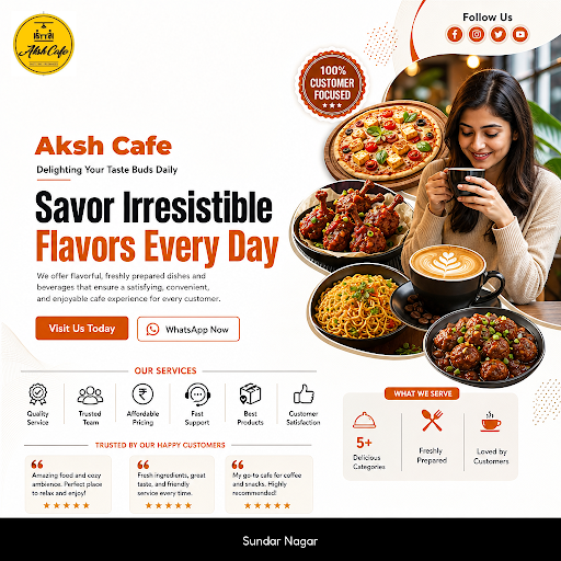 Enjoy delicious chicken Lollipop at Aksh Cafe, paired perfectly with our flavorful manchurian. Di… post image