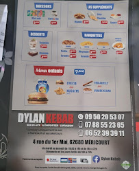 Menu Dylan Kebab Page 2