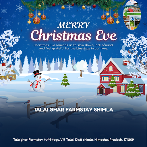 "Wrap up your Christmas Eve in the snowy hills of Shimla at Talai Ghar Farmstay, where the festiv… post image