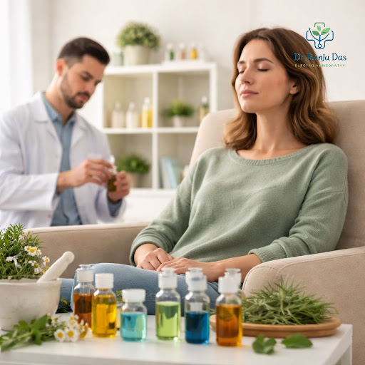 Struggling with stress, anxiety, poor sleep or emotional imbalance? At Dr.Ranju Das (D.E.H.M) ele… post image