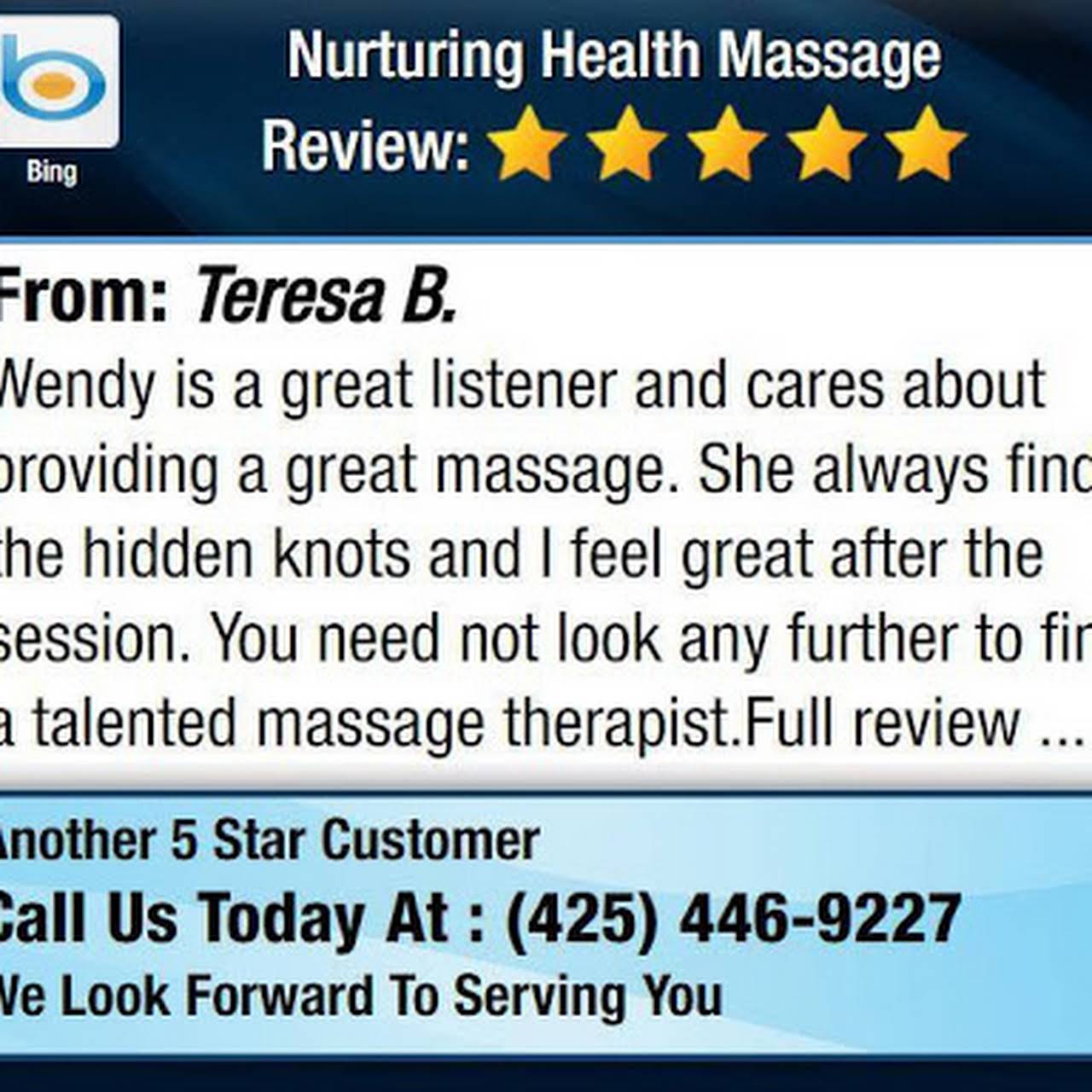Nurturing Health Massage, LLC Massage Therapist in Mukilteo, Everett