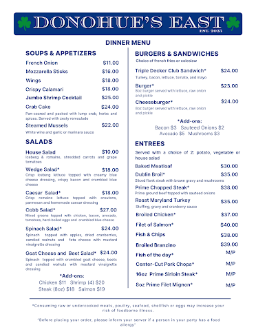 Donohue's East by null