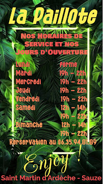 Menu La Paillote Page 15