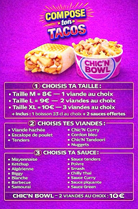 Menu Chic’n burger . Page 1