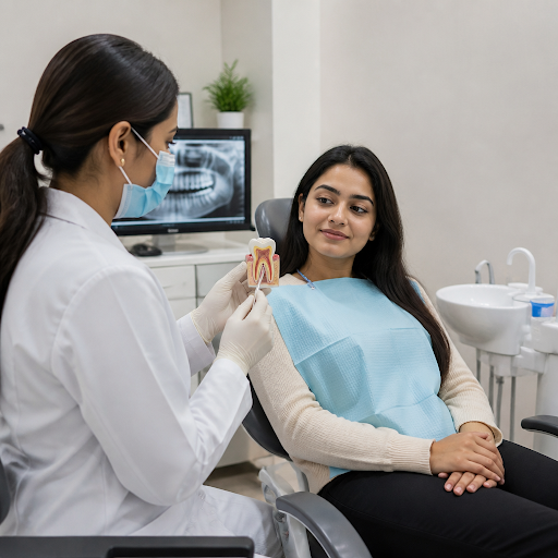 Feeling nervous about your first root canal? At Shree ram dental clinic in Krishna Nagar, Bharatp… post image