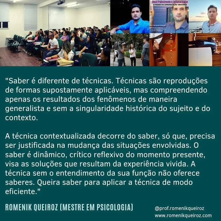 Não confunda Eloquência com - Prof. Romenik Queiroz