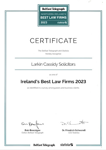Larkin Cassidy Solicitors - Top 40 Best Law Firms 2023 - Thumbnail