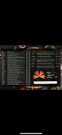 Menu Pizzeria du Château Page 1