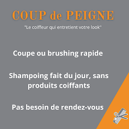 Photo n°8 de COUP de PEIGNE - Saint Herblain à Saint-Herblain (Salon de coiffure)