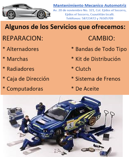 MANTENIMIENTO MECANICO AUTOMOTRIZ