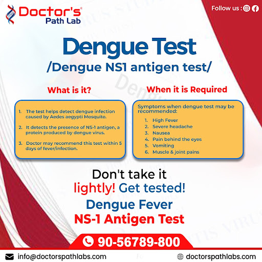 Concerned about dengue? Our NS1 Antigen Test at Doctor's® Path Lab can help detect infection caus…