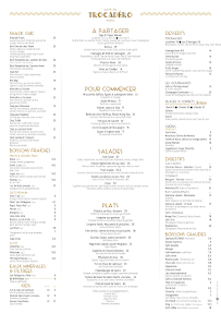Menu Café du Trocadéro Page 4