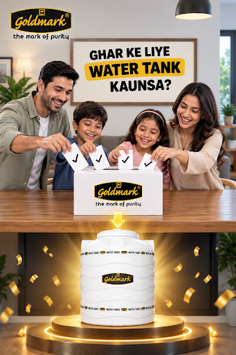 Goldmark Water Tanks – Ghar Ke Liye Water Tank Kaunsa? Choos