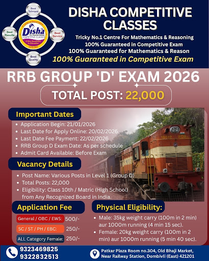 🔹 RRB Group ‘D’ 2026 – Key Information: post image