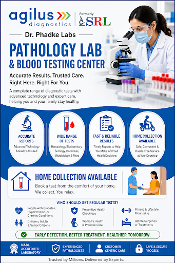 Dr. Phadke Labs is a trusted pathology lab and blood testing center offering a wide range of diag… post image