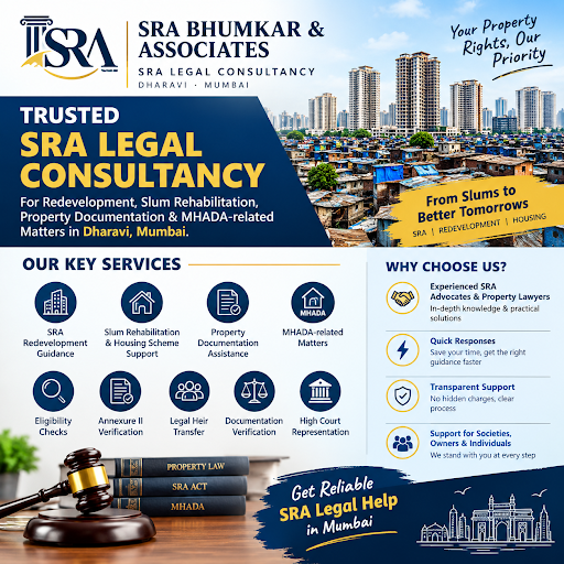 Looking for reliable **SRA legal consultancy in Dharavi, Mumbai**? **SRA Bhumkar & Associates** p… post image