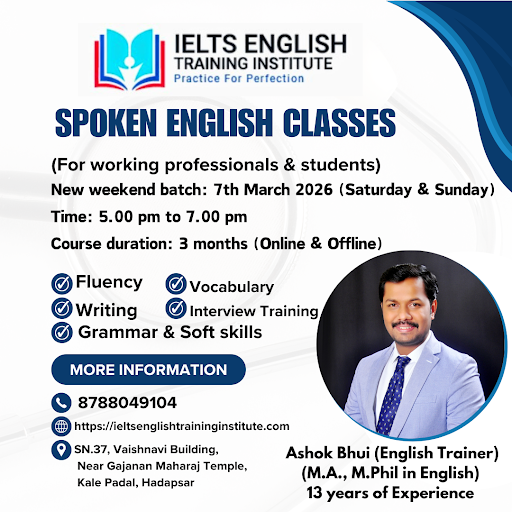 Spoken English Classes in Hadapsar – For Working Professionals, Job Seekers, College Students and…