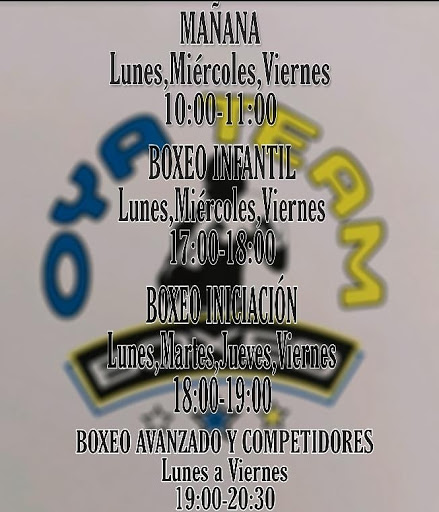 Escuela de boxeo Oya Team
