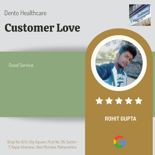 ROHIT, a satisfied patient from Navi Mumbai, gives a glowing 5-star review for Dento Healthcare's… post image