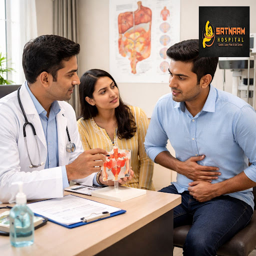 Persistent gas, bloating, constipation, or pain after meals is not normal. At Satnaam Hospital La… post image