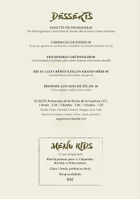 Menu Bistrot FAUVE Page 1