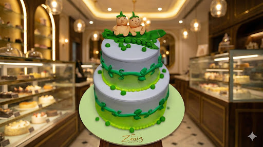 Look at these cuties! 😍 This handcrafted Two Peas in a Pod cake by Zeniz Cakes is stealing heart… post image