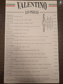 Menu Le Valentino Page 1