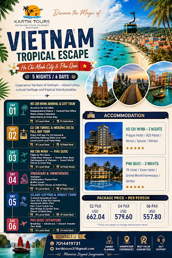 🌴✈️ VIETNAM TROPICAL ESCAPE – 5 NIGHTS / 6 DAYS 🇻🇳 🌊✨